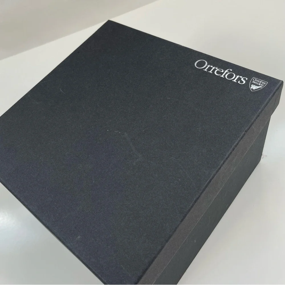 Orrefors Corona Full Lead Crystal Bowl, New in Box! - Picture 6 of 6